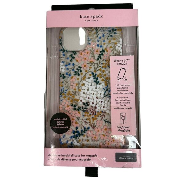 Kate Spade New York Hardshell Protective Case for iPhone 14 Pro Plus Multicolor - Picture 1 of 6